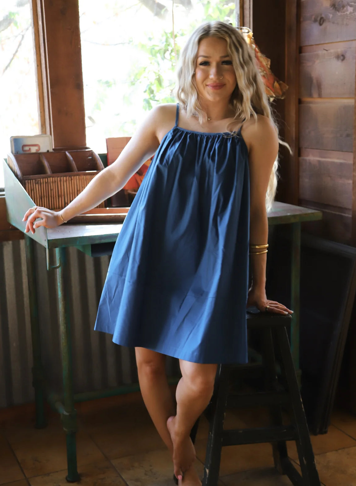 BLUE DOCKSIDE DRESS