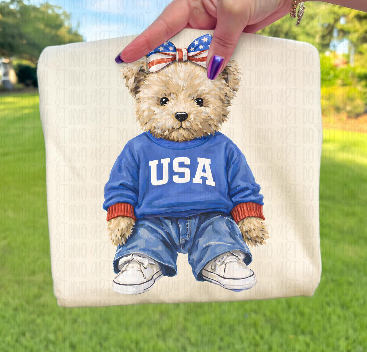 PATRIOTIC TEDDY BEAR