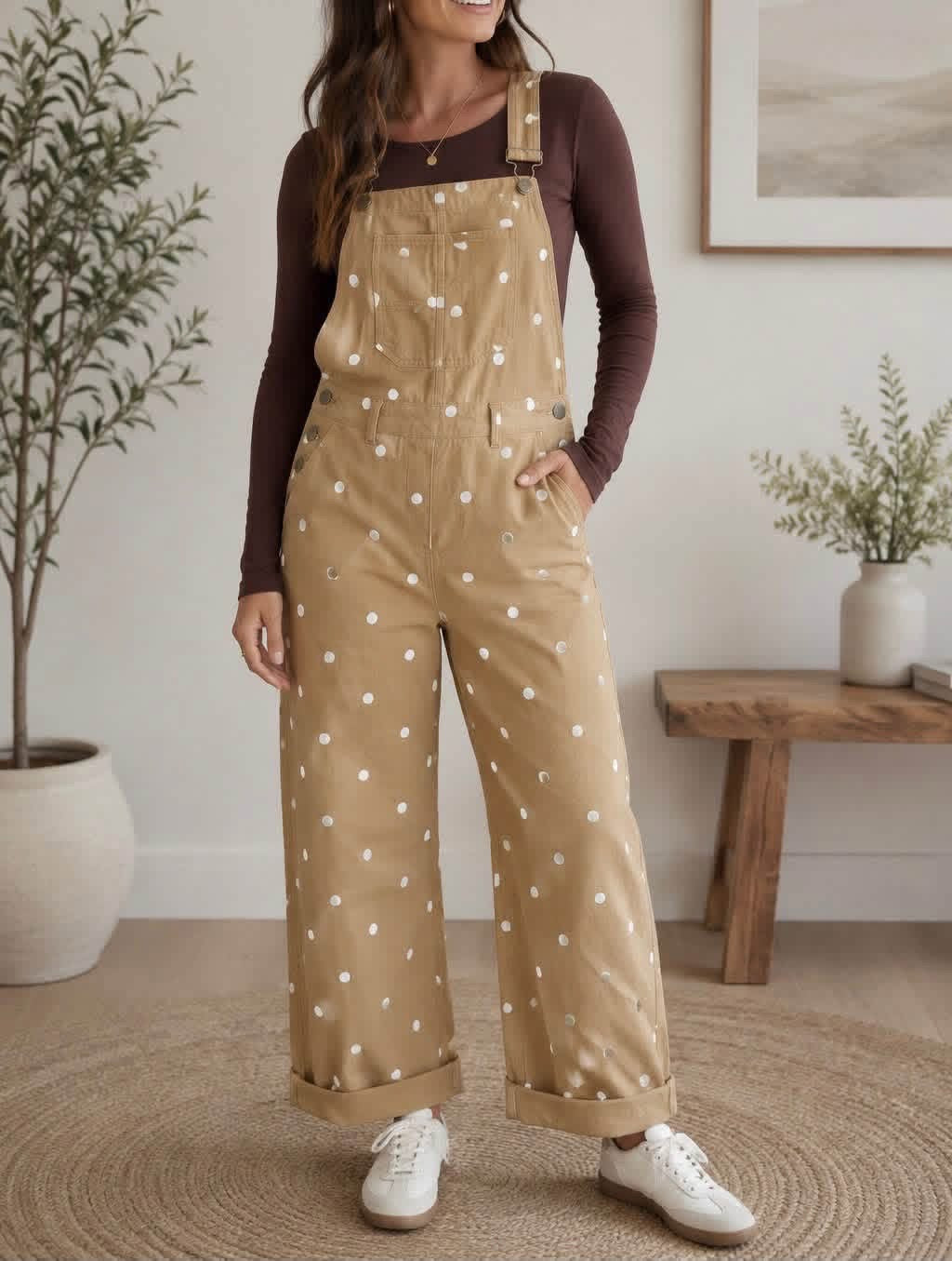 POKA DOT OVERALLS