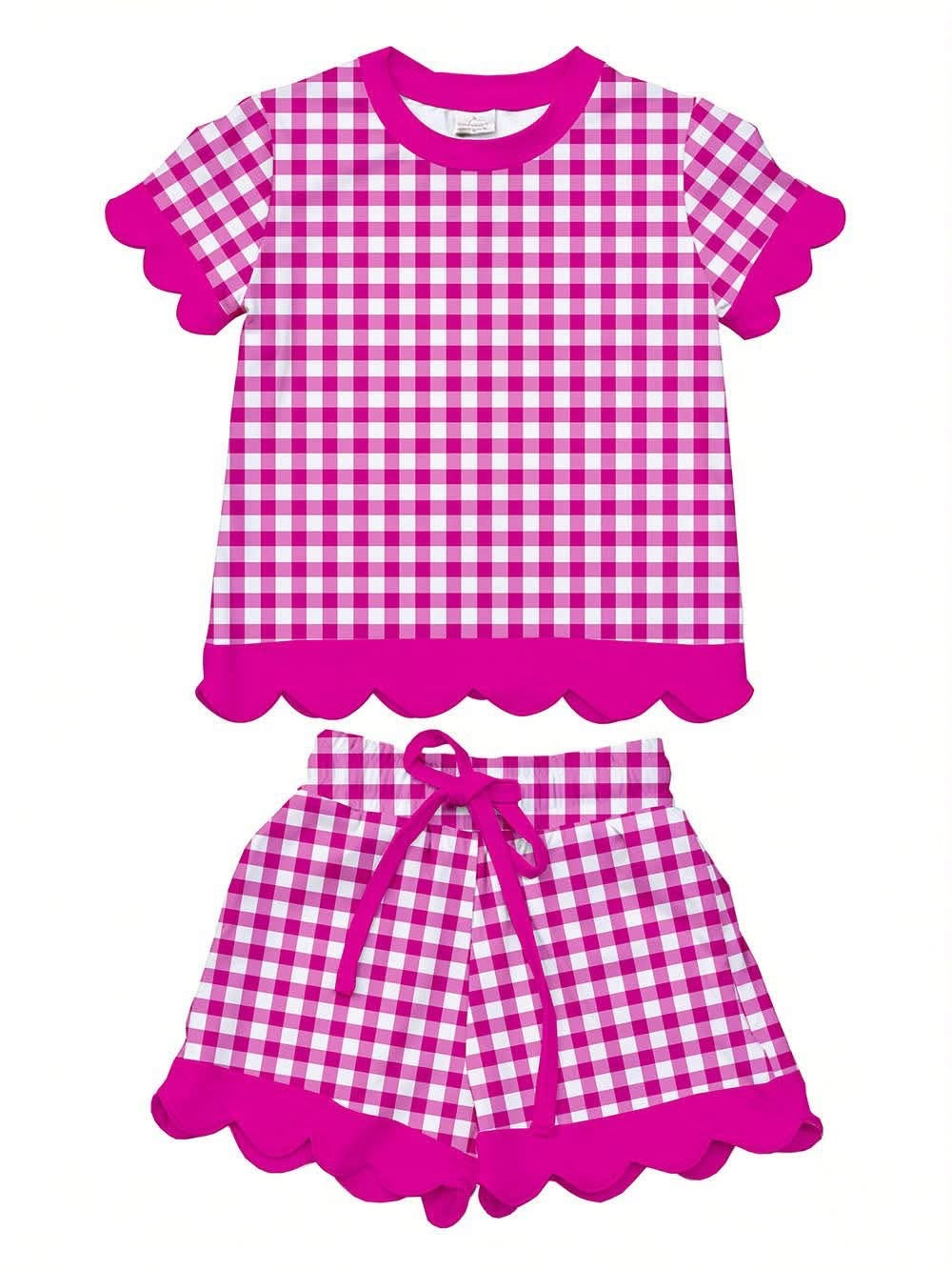 PREORDER: Kids Scalloped Short Set