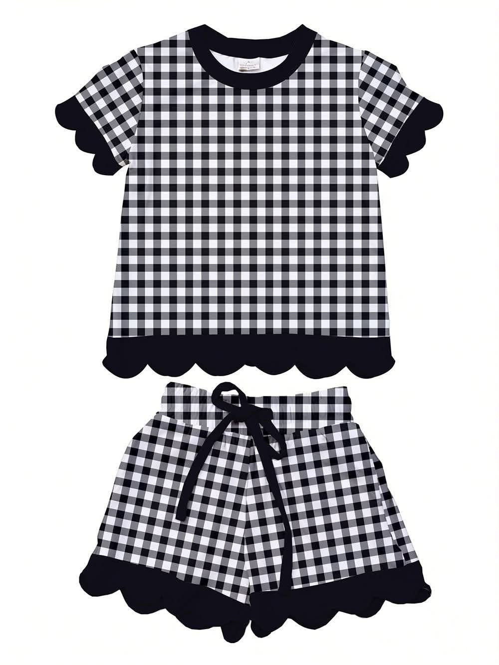 PREORDER: Kids Scalloped Short Set