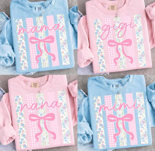 STRIPED FLORAL BUNDLE TSHIRT