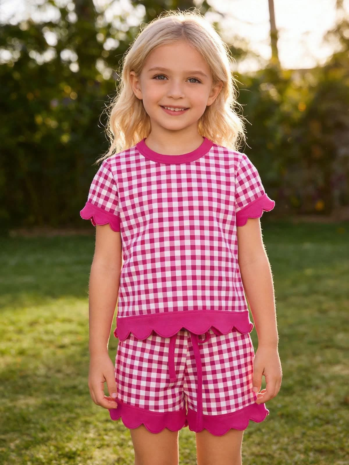 PREORDER: Kids Scalloped Short Set