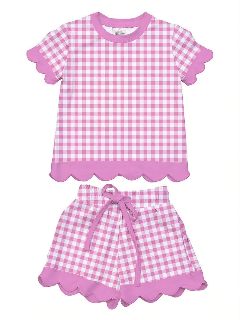 PREORDER: Kids Scalloped Short Set