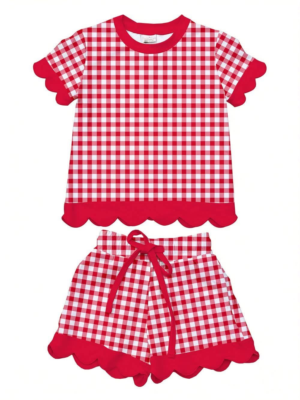 PREORDER: Kids Scalloped Short Set