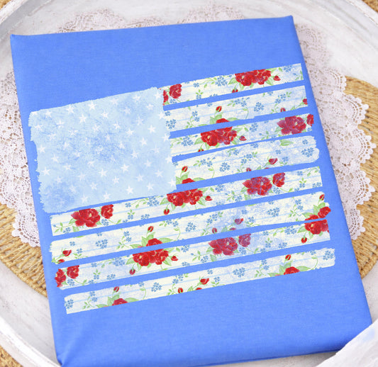 FLORAL FLAG TSHIRT