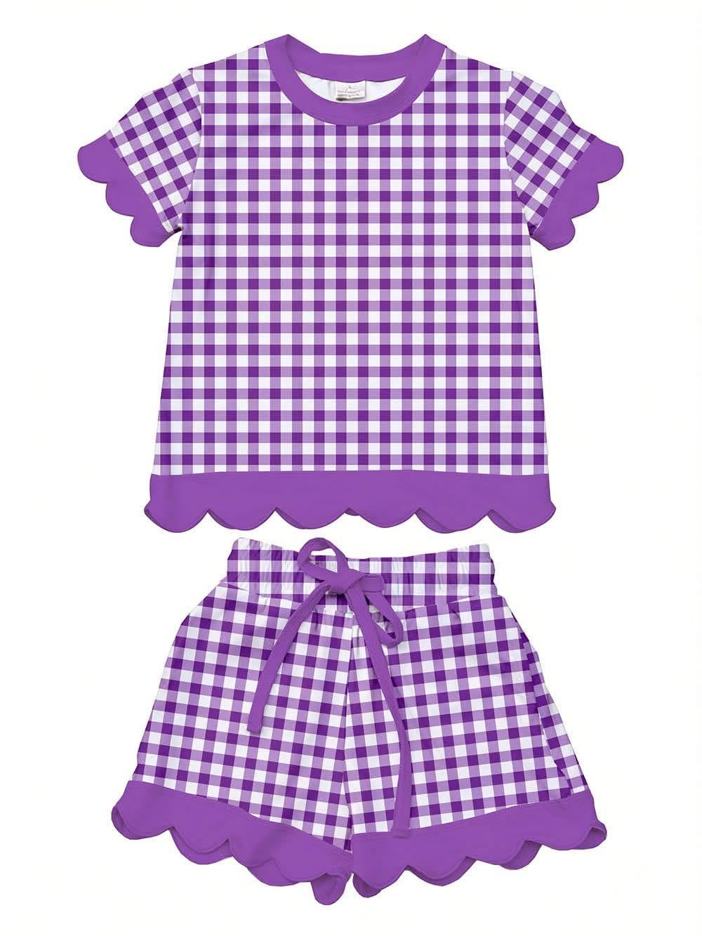 PREORDER: Kids Scalloped Short Set