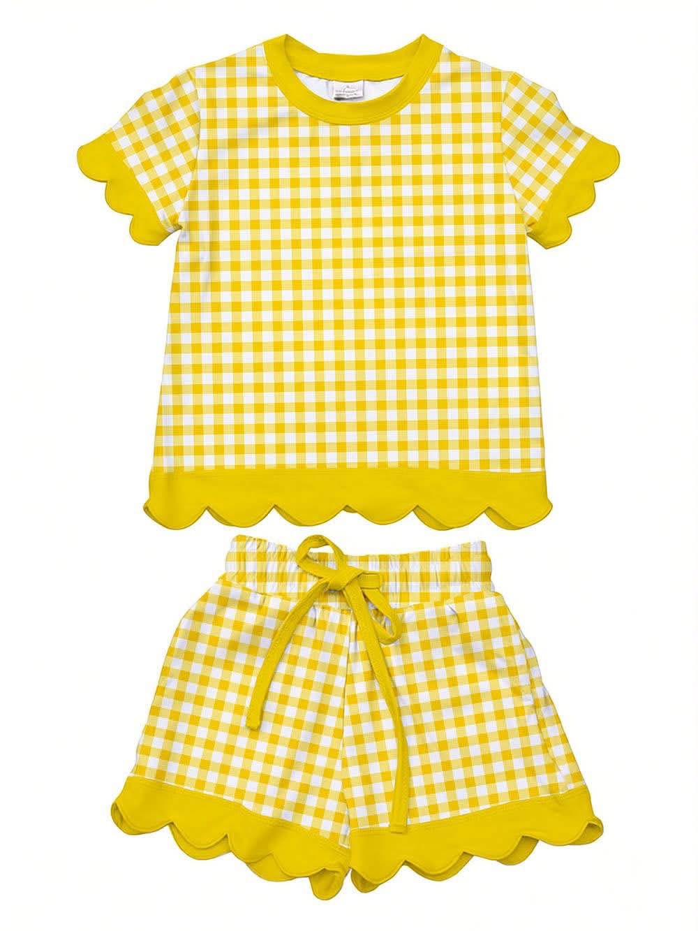 PREORDER: Kids Scalloped Short Set