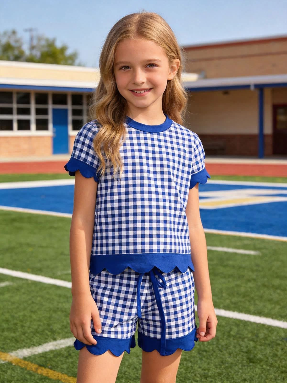 PREORDER: Kids Scalloped Short Set