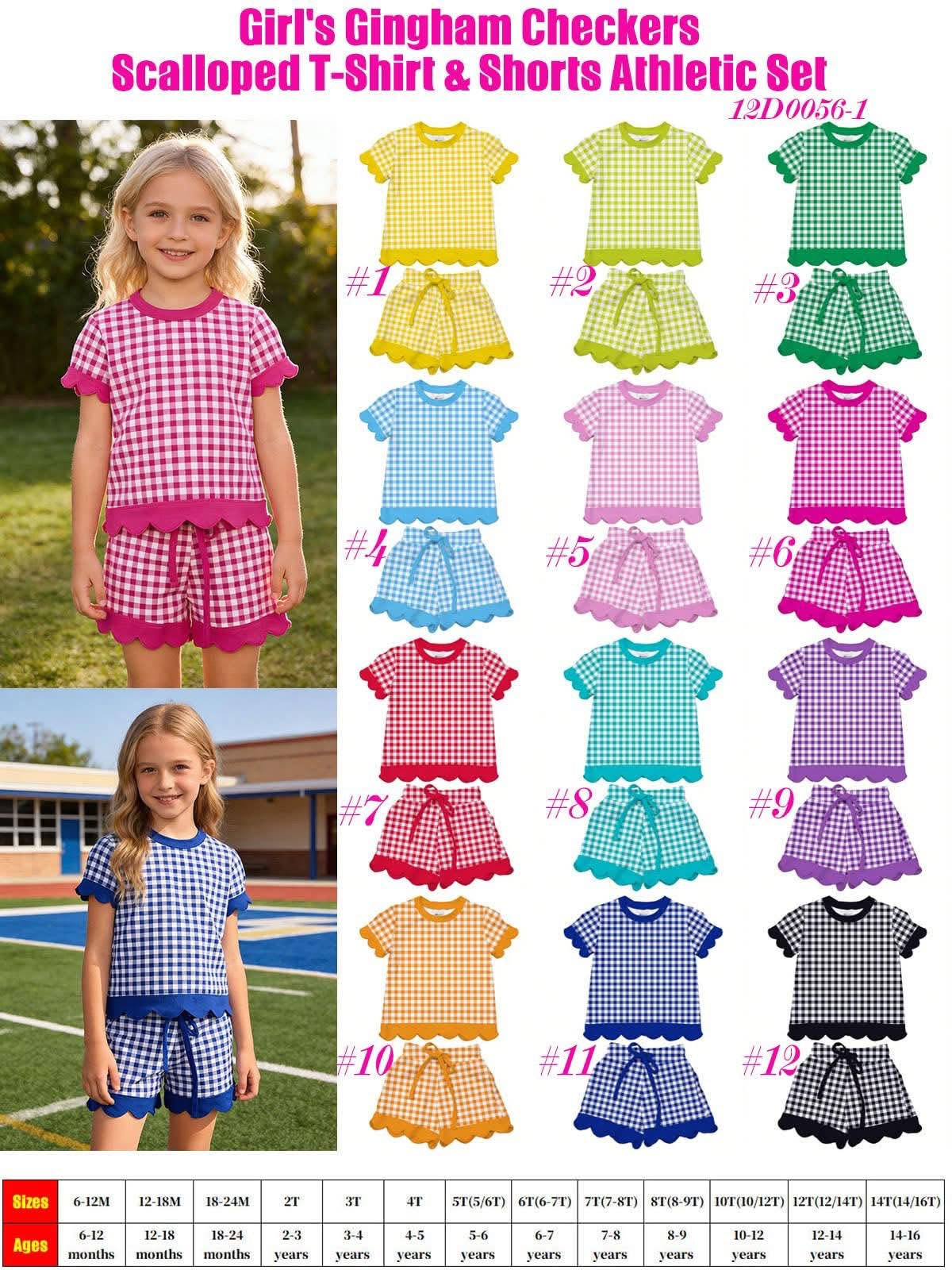 PREORDER: Kids Scalloped Short Set