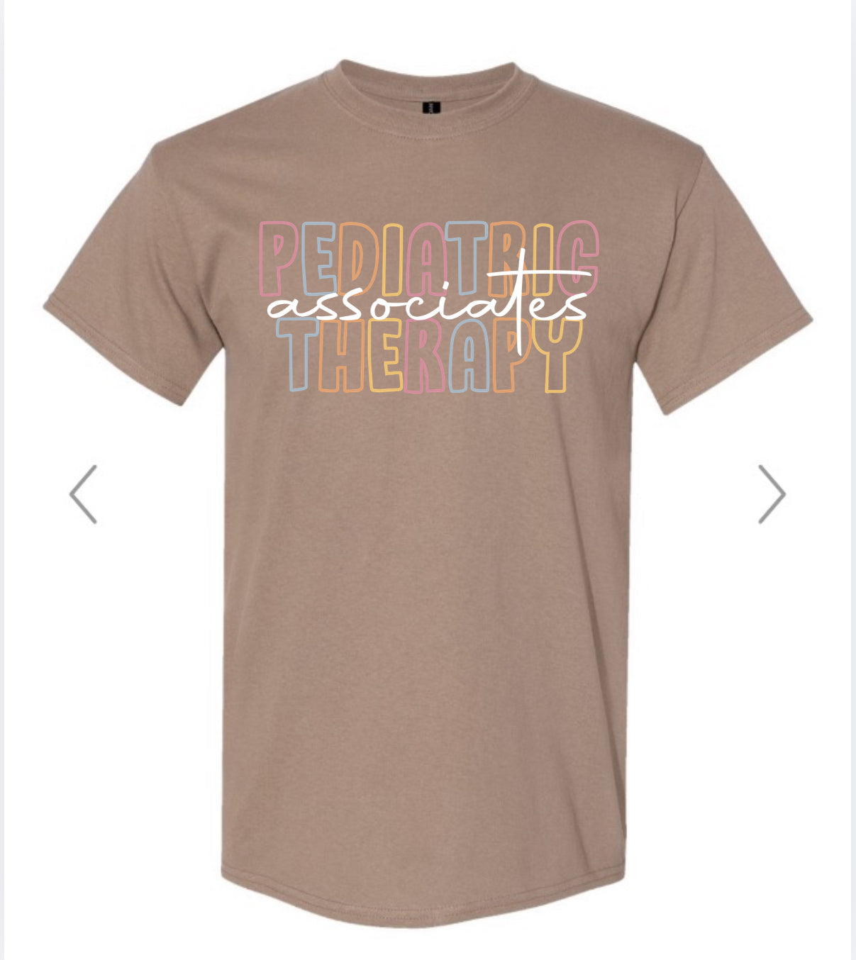 PTA BUBBLE LETTER BROWN