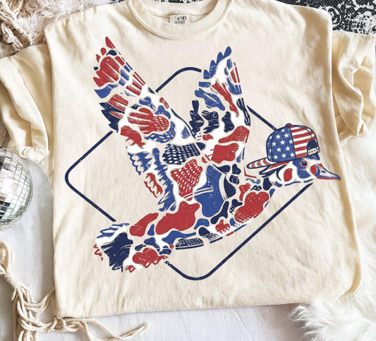 RED WHITE BLUE DUCK